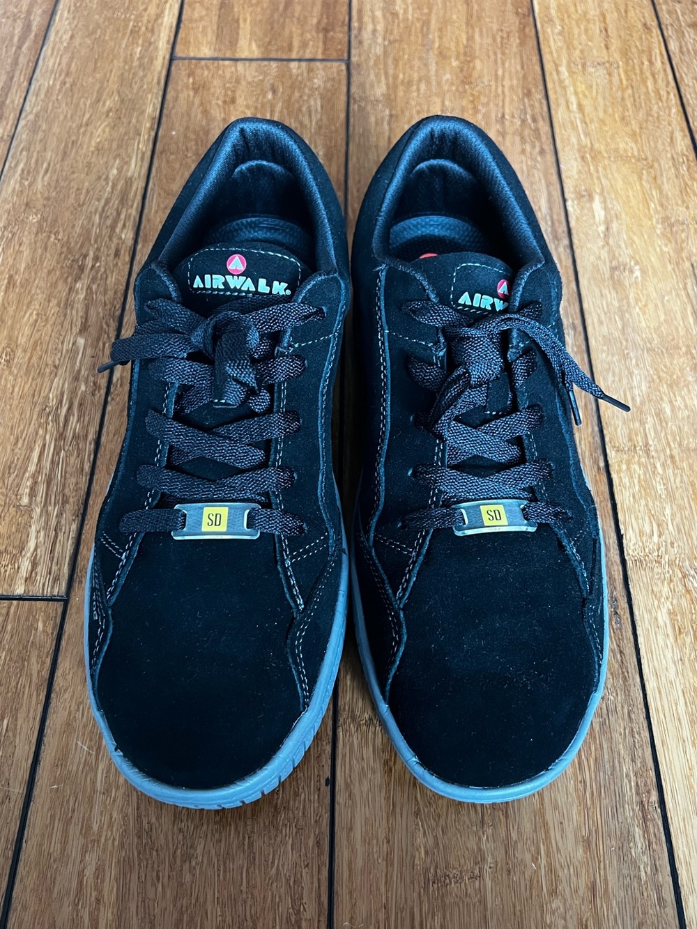 Airwalk Men’s Camino SD Composite Toe Work Shoe Black Suede Size 11